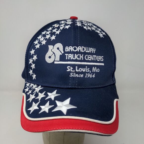 Sun Cap Men's Broadway Truck Centers Slideback Hat Blue Embroidered Logo - Picture 3 of 11